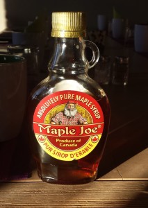 I did not expect to have maple syrup and pancakes on this trip!